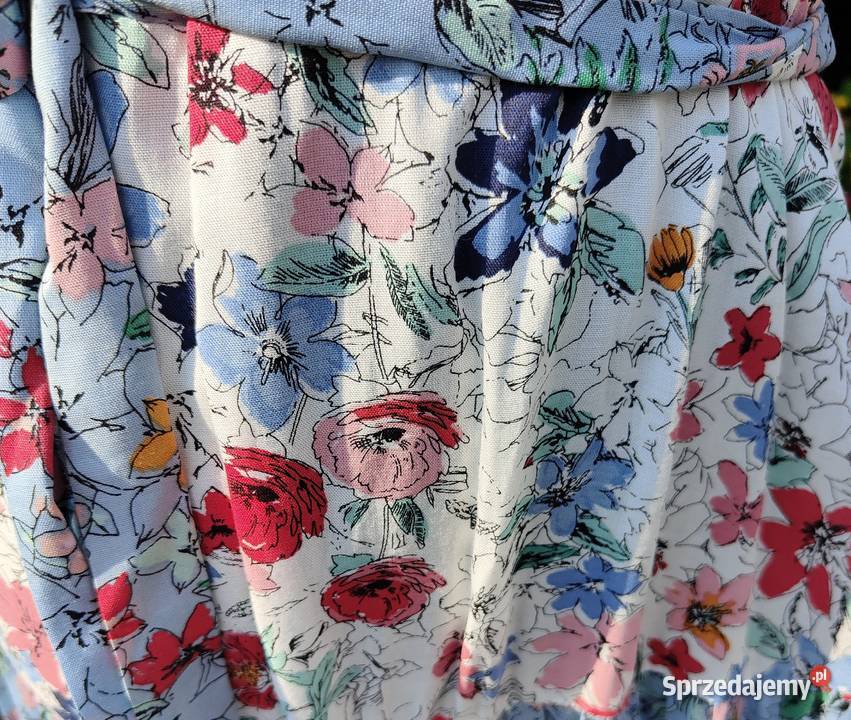 Długa sukienka CA 42 XL biała niebieska kolorowe Spódnice i sukienki zachodniopomorskie Szczecin