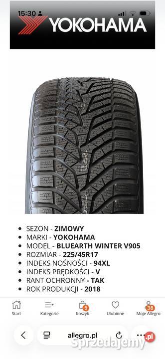 BMW Styling 73 opony Yokohama BluEarth Winter Kocmyrzów