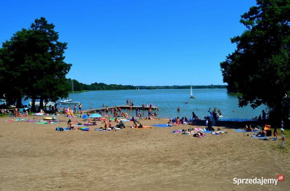 Domek jeziorem Dadaj Mazury plaży cisza i spokój Wilimy