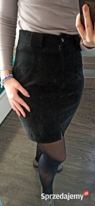 Czarna mini spódnica z wysokim stanem z Z wysokim stanem Warszawa