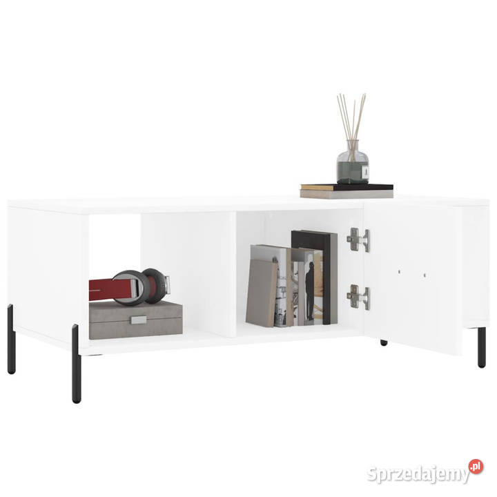 Stolik kawowy biały 102x50x40 materiał Warszawa