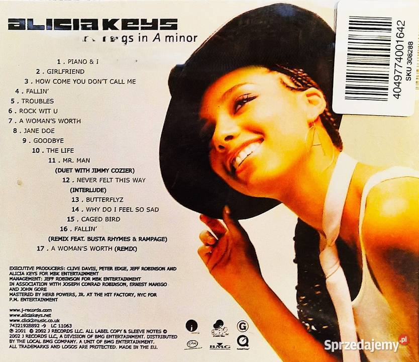 Album CD ALICIA KEYS Songs In A MinorSpecial mazowieckie Ostrów Mazowiecka