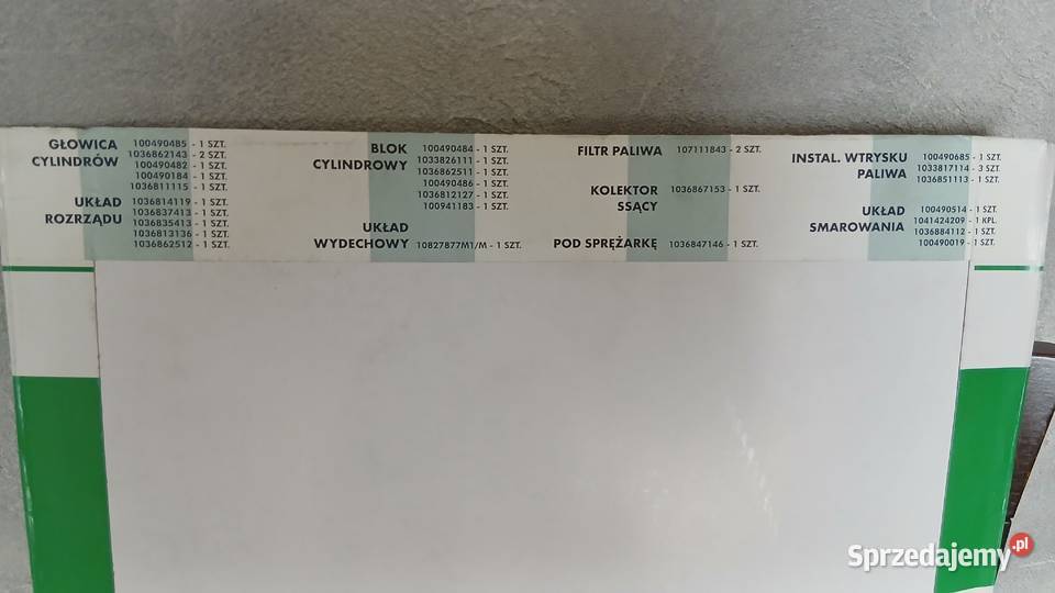 Zestaw uszczelek silnika MF 235255 Silnik i osprzęt łódzkie