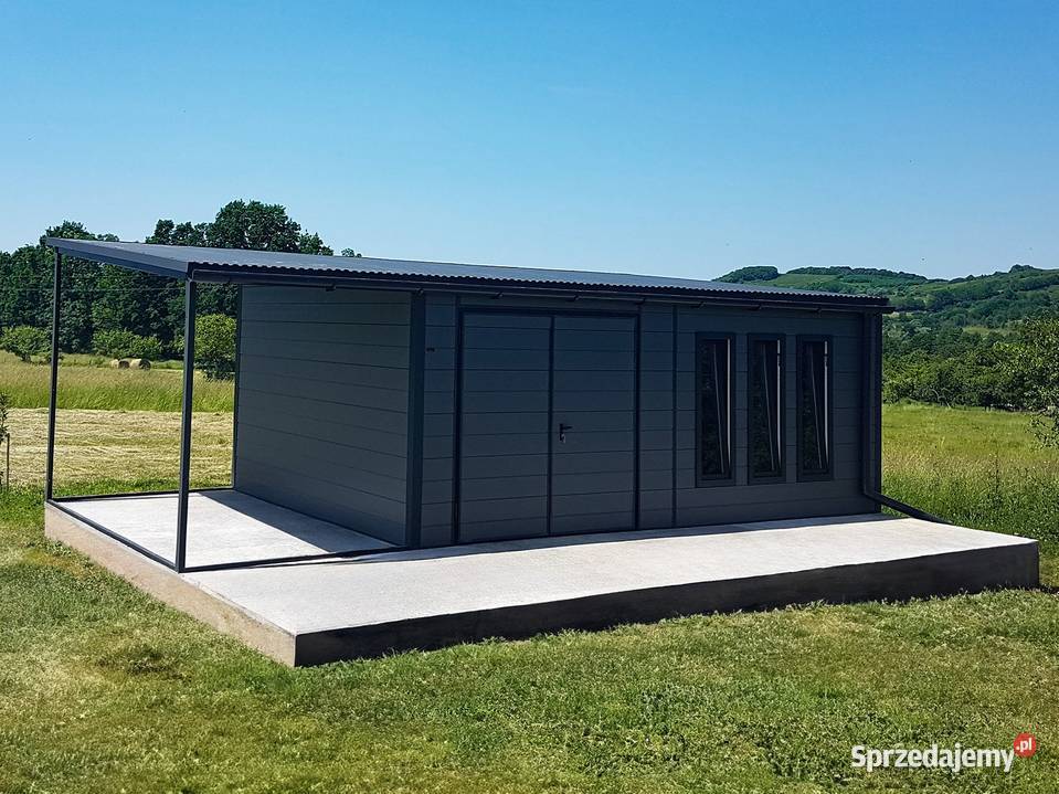 Domek ogrodowy z płyty warstwowej 64m wiatka sprzedam