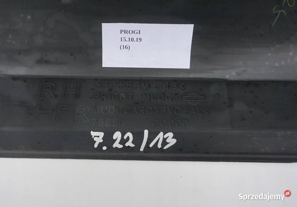 LISTWA PROGOWA PRAWA PRÓG INFINITI FX35 FX45 osobowe sprzedam