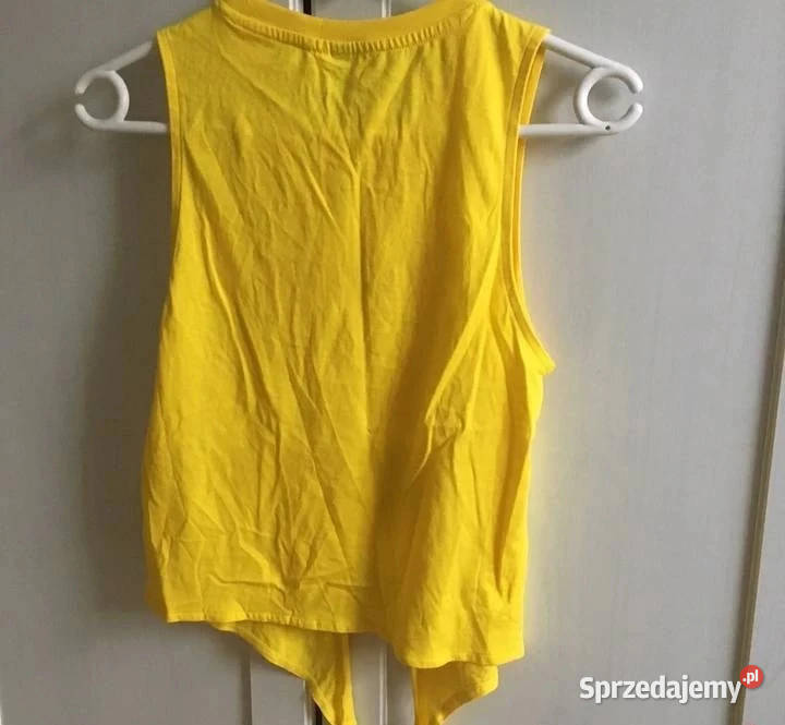żółty top HM xs 34 koszulka bluzka Toruń