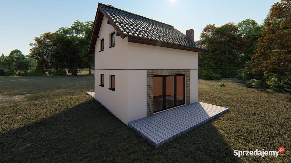 Projekt domu ZG111l na zgłoszenie bez pozwolenia śląskie Sosnowiec