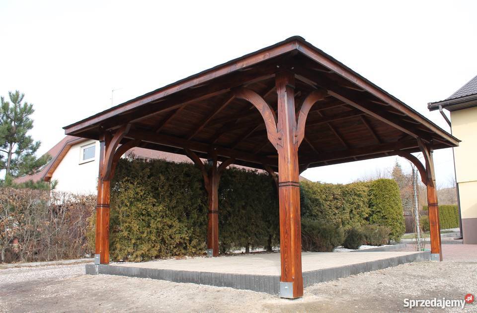 Altana altanka pergola dach wiata zadaszenie domek 4,9x 3,7m Åuków ... Altanka 4