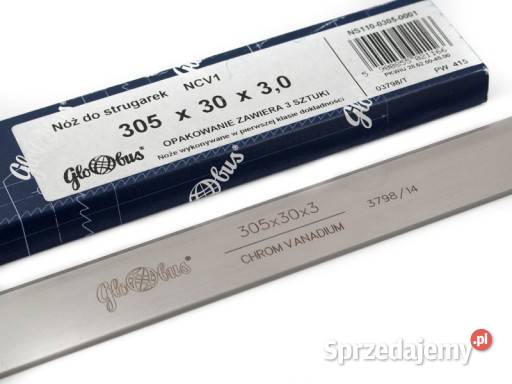 Nóż do strugarki heblarki GLOBUS 305X35X30 Mojusz