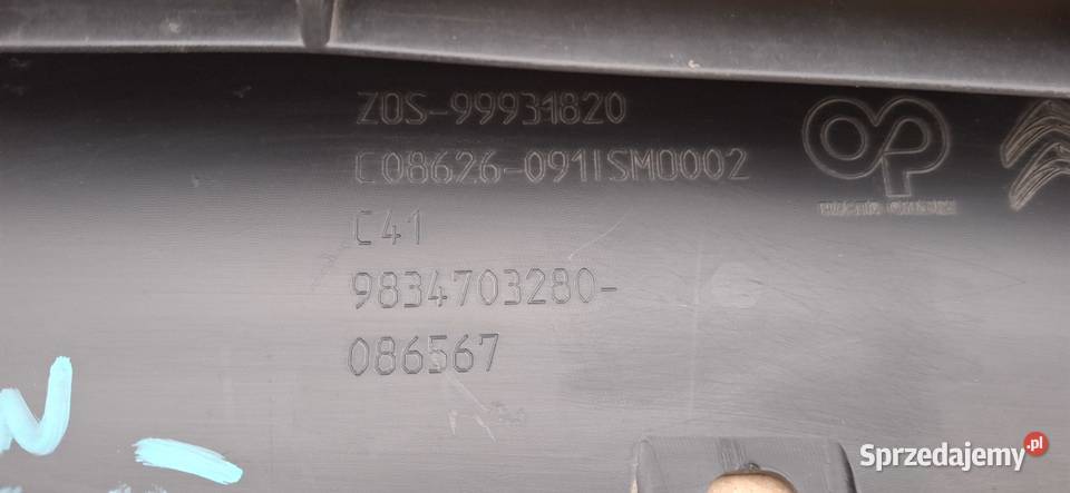 CITROEN C4 III DOKŁADKA ZDERZAKA PRZÓD SPOILER