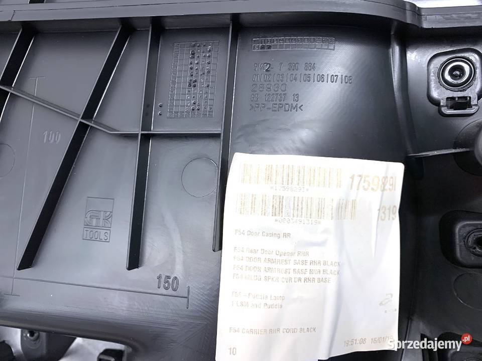 BOCZEK DRZWI PRAWY TYŁ MINI CLUBMAN F54 Kombi