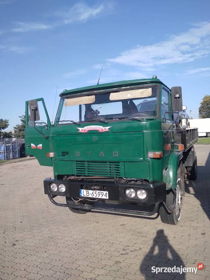 Star 1142 turbo na żółtych tablicachwywrotka Biała Podlaska