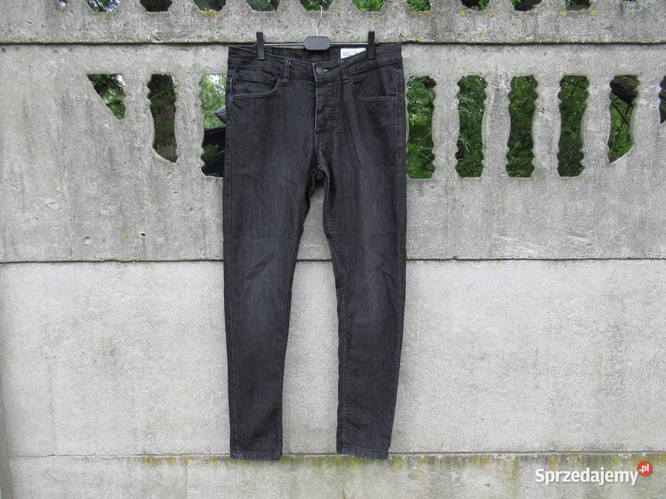 męskie Spodnie 40 L grafitowe Denim Co Dębica