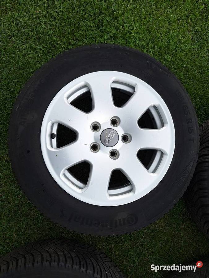 Felgi aluminiowe audi 15 z oponami 19565 r15 Średnica 15" Bukówiec Górny