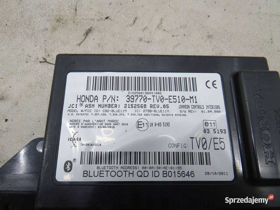 MODUŁ BLUETOOTH CIVIC IX 39770TV0E510