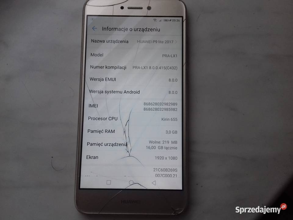 Telefon Huawei P9 Lite 2017 lubelskie Szczebrzeszyn