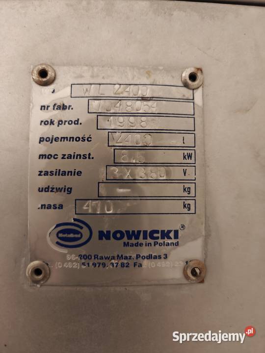 Łuskarka do lodu Nowicki WL 2400