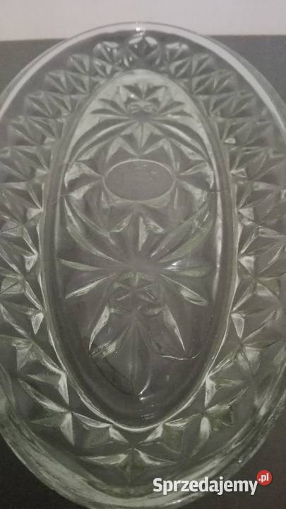 Półmisek rivierka stare szkło PRL podlaskie