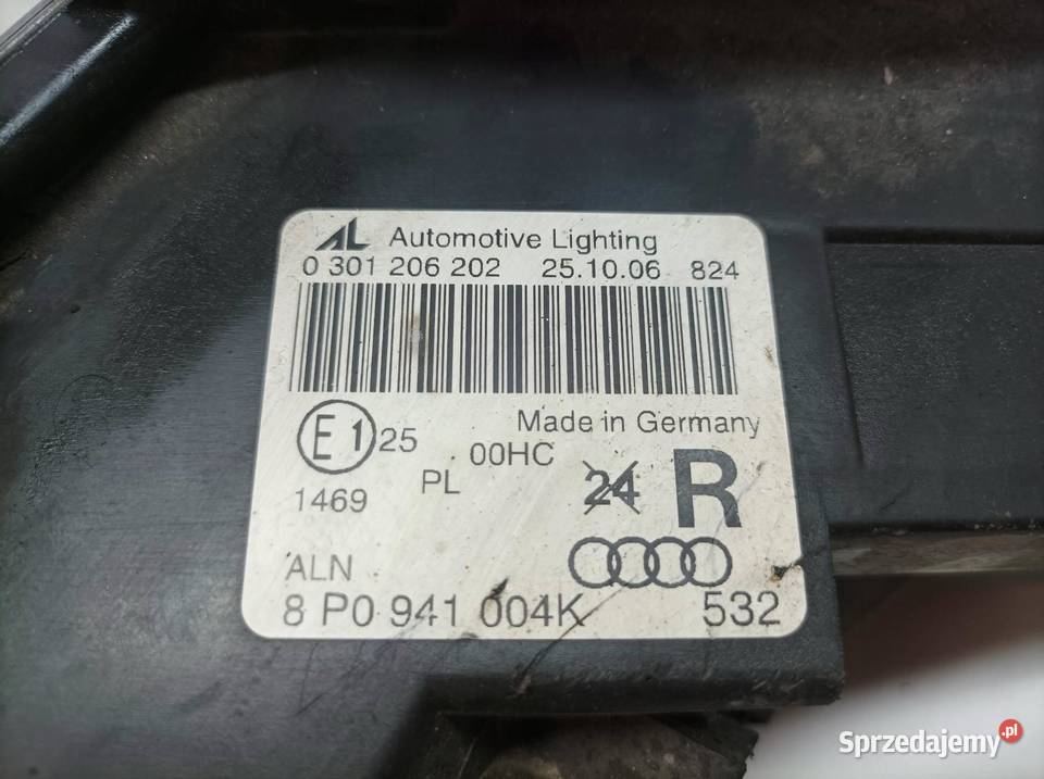 LAMPA PRZÓD PRAWA EU 0301206202 Audi A3 II