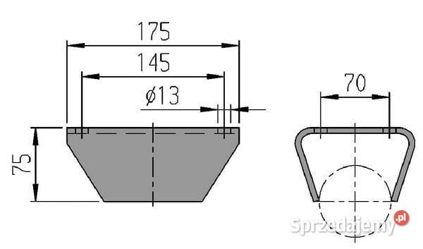 Kołnierz koła podporowego 1224014