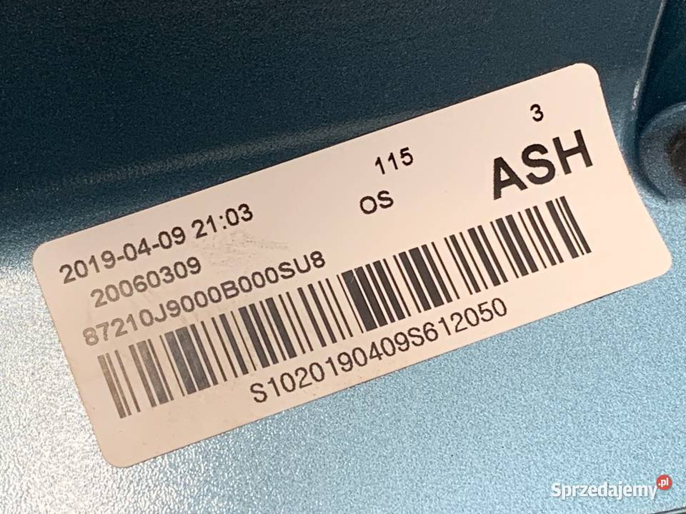 SPOILER TYŁ HYUNDAI KONA Crossover 87210J9000 sprzedam