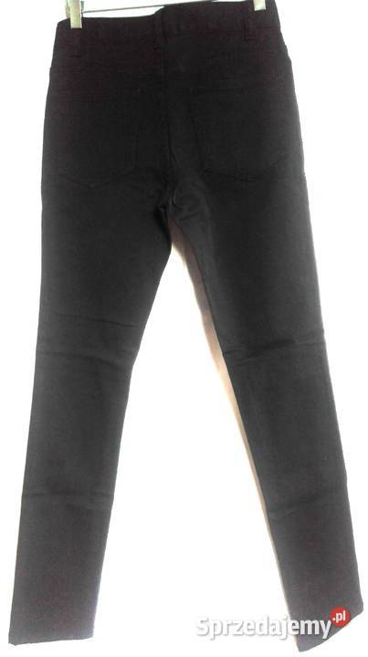 Spodnie czarne Jeans gruby Damskie SKINNY r 3638 podlaskie sprzedam