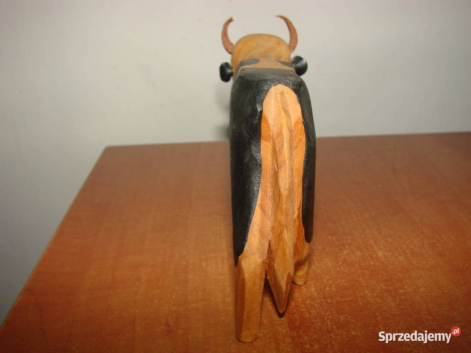 Krowa drewniana figurka Pruszcz Gdański