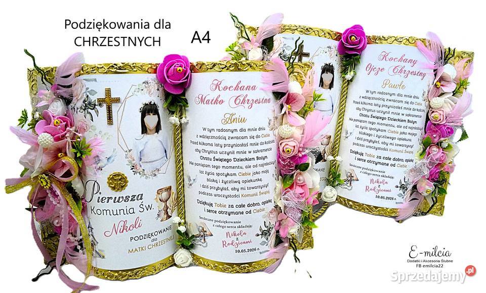 ZAPROSZENIA I Podziękowania STOJĄCE KSIEGI 3D Zielona Góra