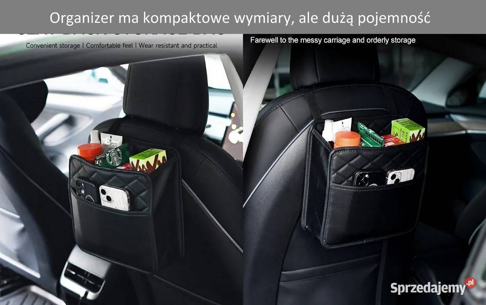 Organizer Samochodowy na Fotel Dwukomorowy Sieradz