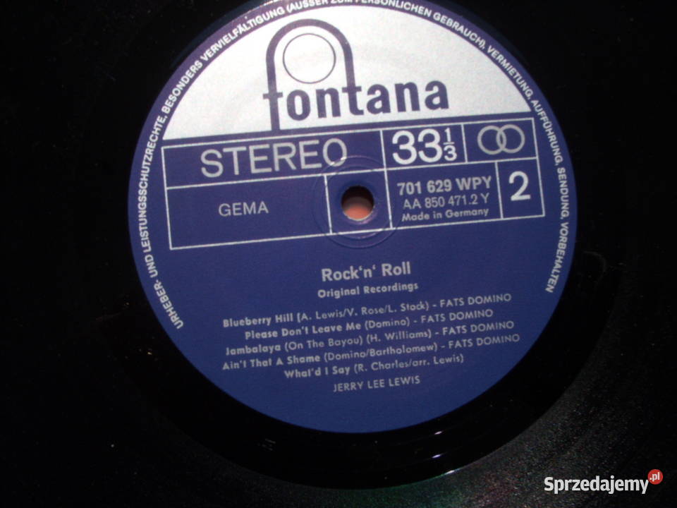 WINYL LP ROCK N ROLLF DOMINO CHBERRY LEE LEWIS Wołów