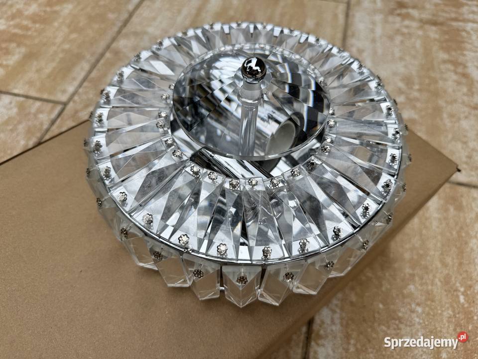 Plafon kryształkowy okrągły lampa wisząca Garwolin