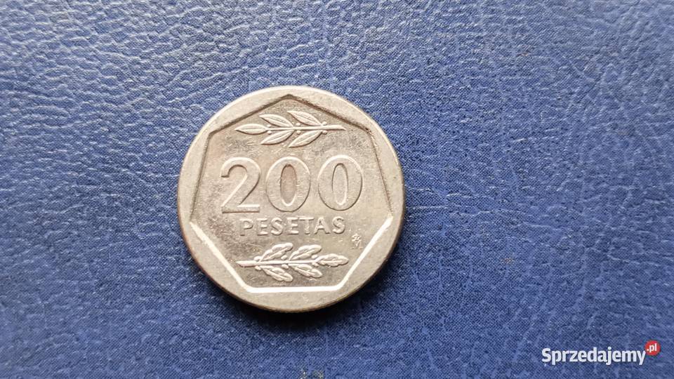 Stare monety 200 peset 1987 Hiszpania Numizmatyka Lesko