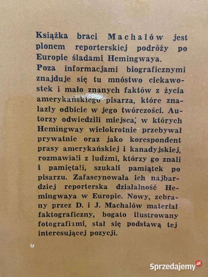 Drahoslav i Ivan Machalowie Hemingway reporter Katowice