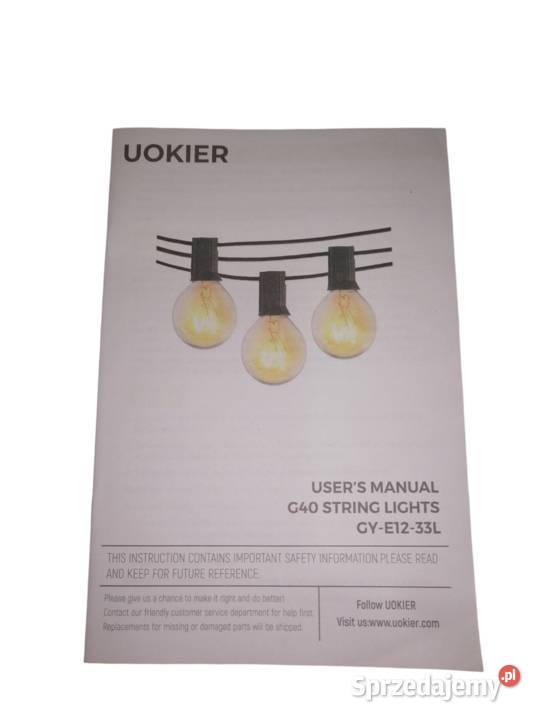 Lampki ogrodowe zewnętrzne ogrodowe