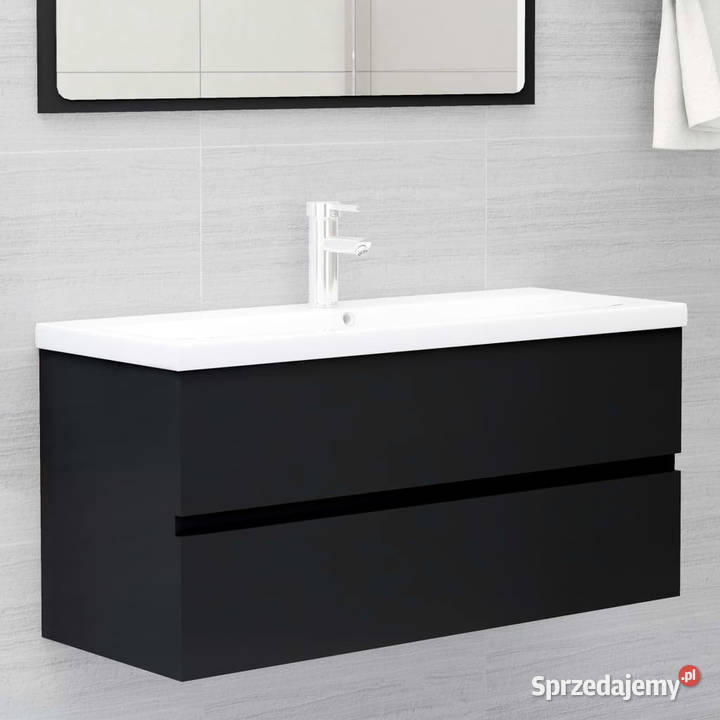 Szafka pod umywalkę czarna 100x385x45 WM804765 Warszawa