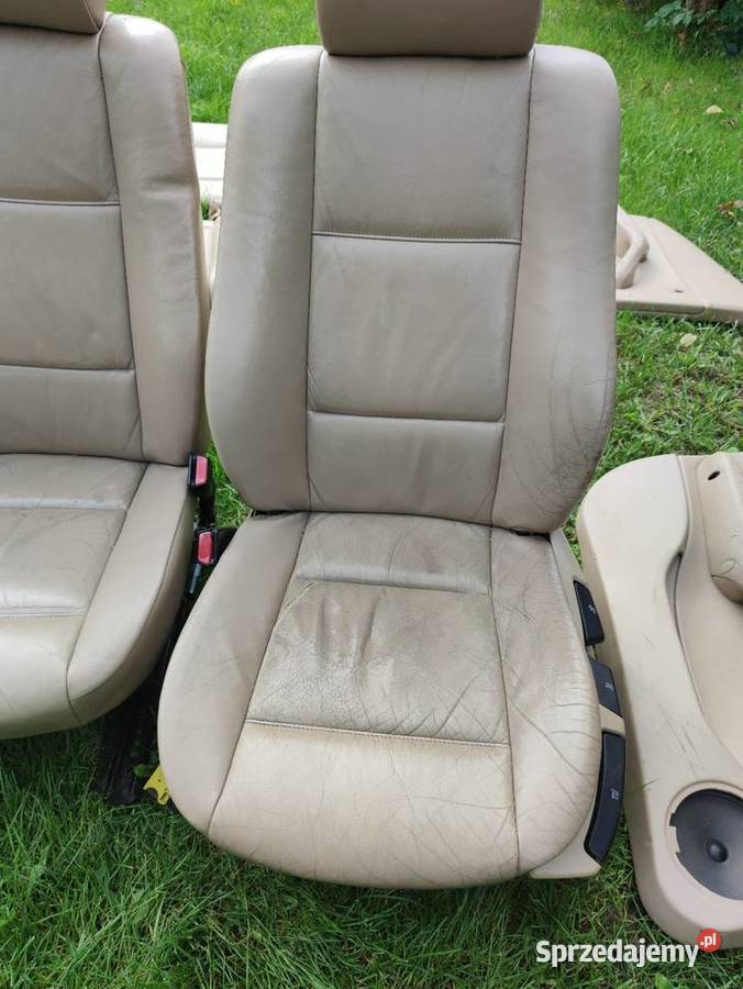 Fotele kanapa skóra beż sedan bmw e46 części