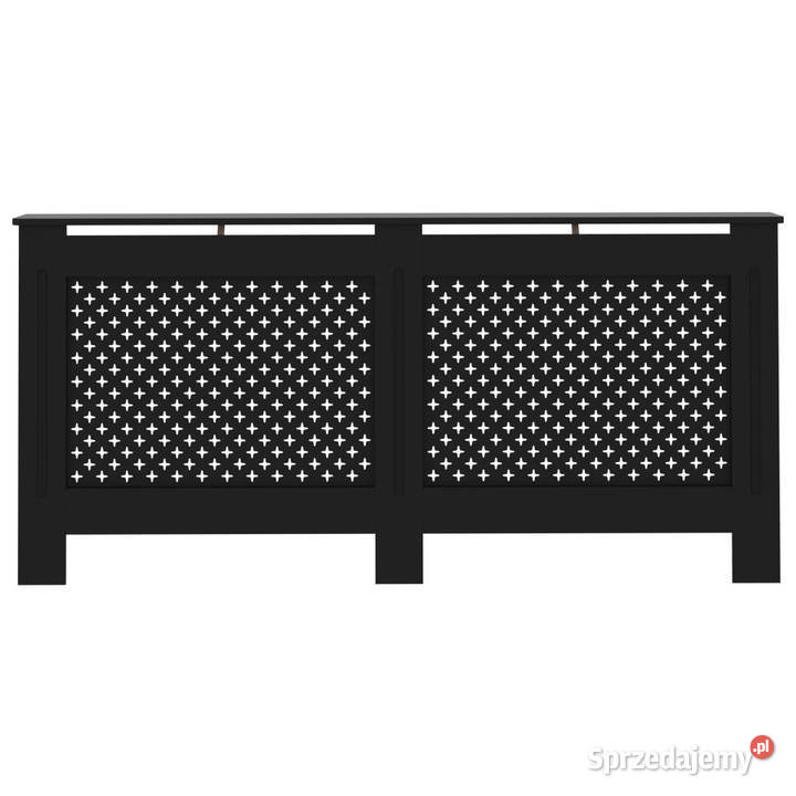 Osłona na kaloryfer czarna 172x19x815 MDF Warszawa