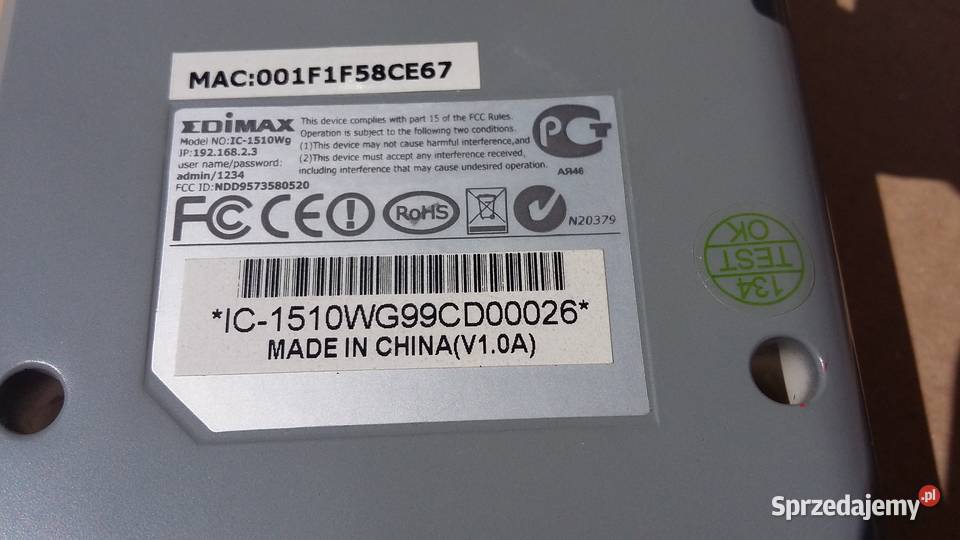 Kamera internetowa EDIMAX IC1510WG IP WIFI SS Warszawa sprzedam