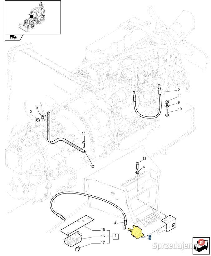 Włącznik masy CNH Case Holland 87409316 nieuszkodzony Białystok
