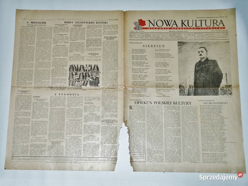 Nowa kultura tygodnik społecznoliteracki z PRL sprzedam