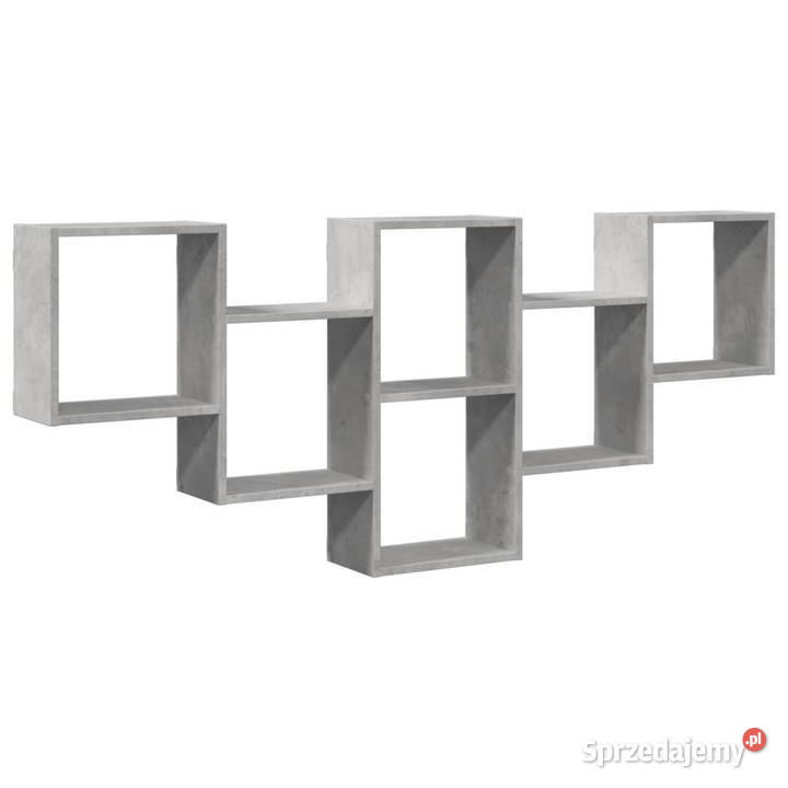 Półka ścienna szarość betonu 159x18x66 WM853302 Warszawa