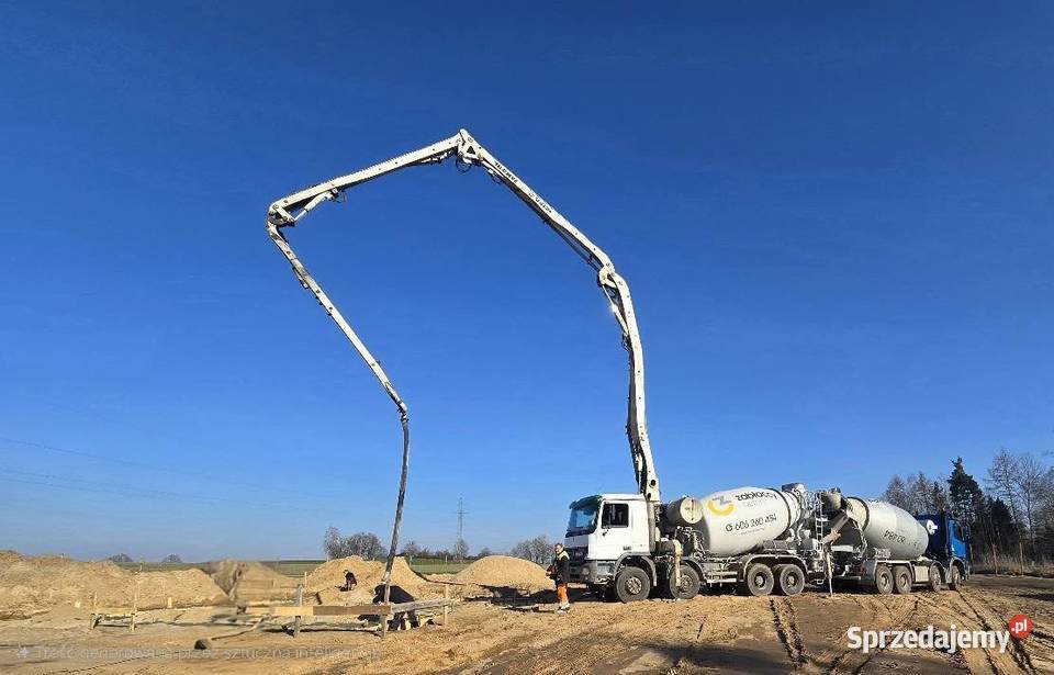 Beton towarowy transport pompowanie posadzki Bartoszyce