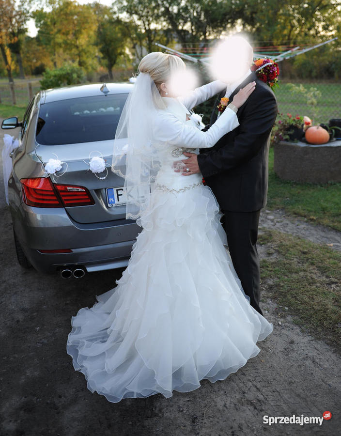 Suknia ślubna india 38 śmietankowa Hiszpanka kom Dąbie