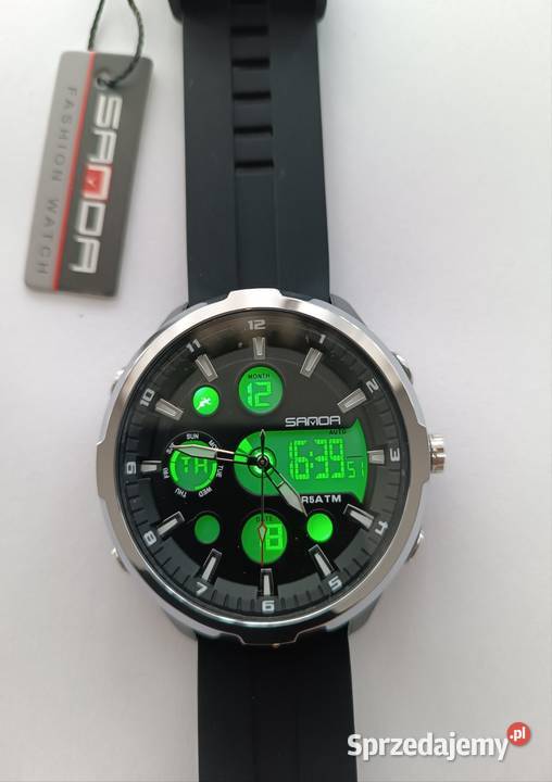 Zegarek męski analogowocyfrowy duża tarcza modny Męskie Chrzanów