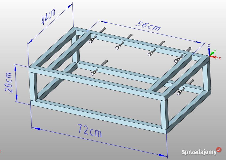 Stelaż pod umywalkę nablatową misa misę na podkarpackie Jeżowe