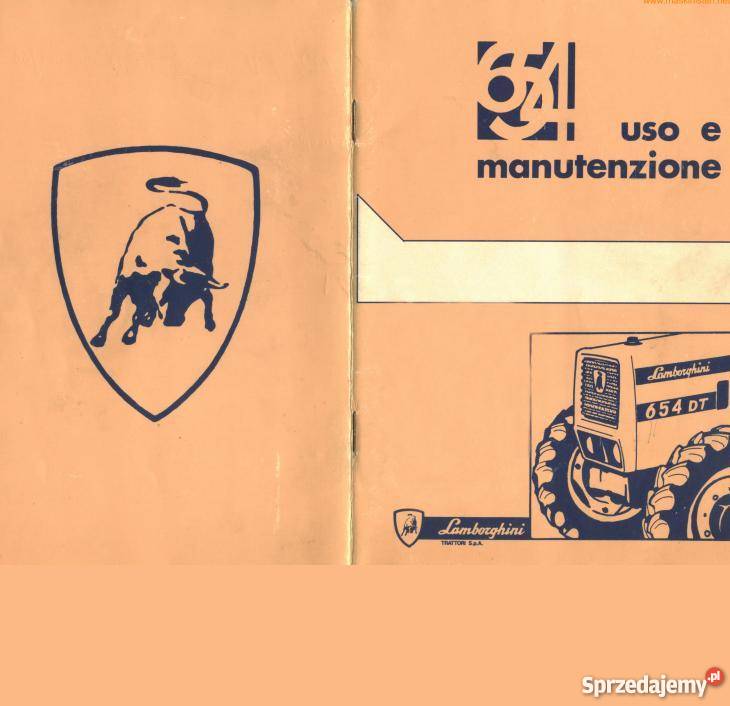 Lamborghini r654 654dt instrukcja obsługi Kielce