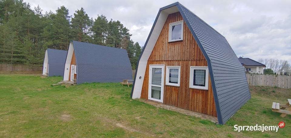 3 domki letniskowe nas jeziorem Drawsko Gmina zachodniopomorskie Kołomąt