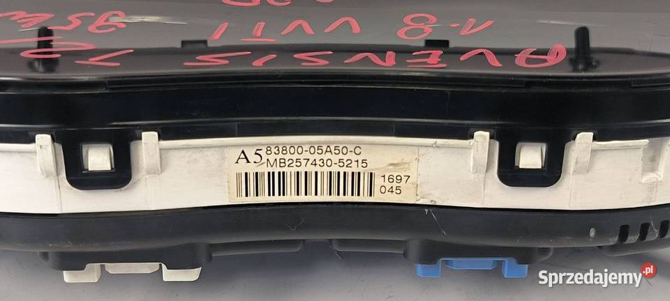 LICZNIK ZEGAR TOYOTA AVENSIS T25 8380005A50C Lipno