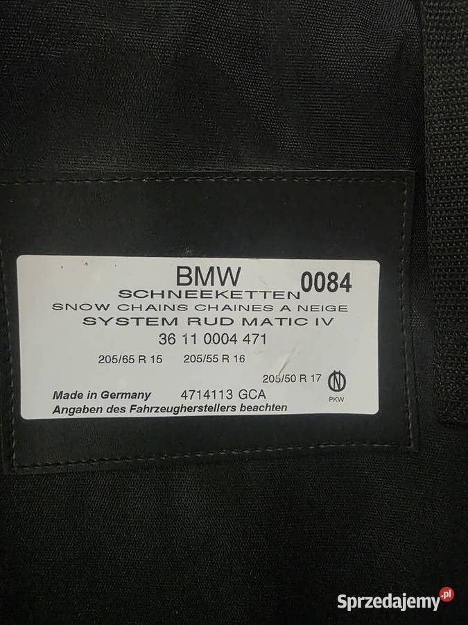 Nowe Oryginalne Łańcuchy BMW RUD Matic IV świętokrzyskie Sandomierz