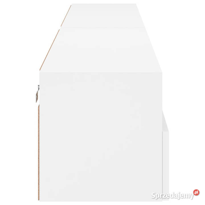 Ścienne szafki TV 2 białe 100x30x30 WM836883 Warszawa sprzedam